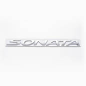 Эмблема надпись Sonata для Hyundai ХРОМ 17х222мм металл (на скотче) (пр-во Завод) СН