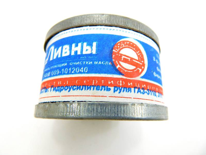 Фильтр ГУРа Волга Соболь ЗМЗ 406 элемент ф74мм высота 47мм (пр-во г.Ливны) О 0410551 - фото №2