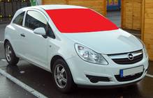Стекло лобовое Opel Corsa D 2006-14г. МПЗ, VIN (пр-во SAFE GLASS Украина) ГС 99990 (предоплата 300 грн)