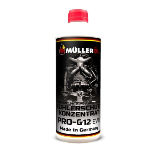 Антифриз PRO G12 EVO КРАСНЫЙ для электрокаров КОНЦЕНТРАТ 1.5л (тосол) (пр-во MULLEROIL Германия) ПИР 64140 - фото