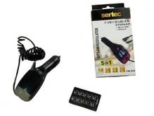 FM модулятор Sertec USB/пульт/MP3/12-24В/microSD/SD/microUSB зарядка 2,1А