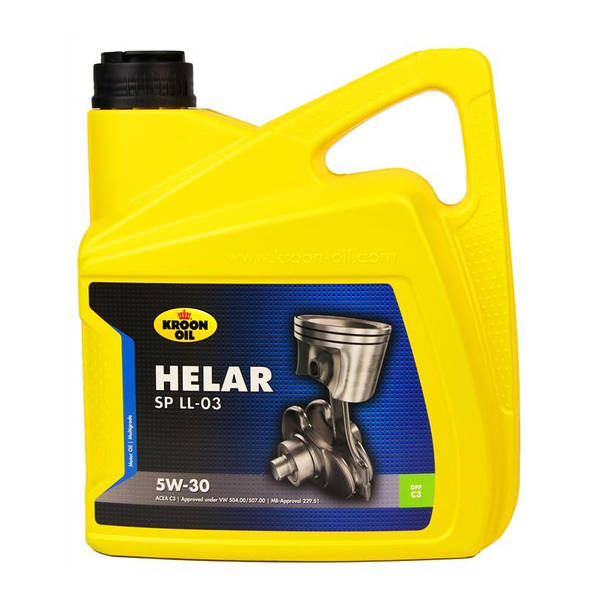 Масло моторное OIL HELAR SP 5W-30 LL-03 синтетика 4л (пр-во KROON Голландия) З 228503 - фото