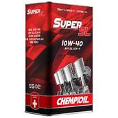 Масло моторное 10W-40 Super SL SL/CH-4, ACEA A3/B3 ПОЛУСИНТЕТИЧЕСКОЕ (metal) (4л) (пр-во Chempioil) ЗЕ