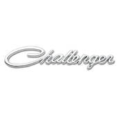 Эмблема-надпись Challenger для Dodge ХРОМ 147х30мм металл (на скотче) (пр-во Завод) СН