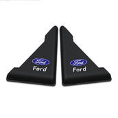Защита углов двери FORD 2шт РЕЗИНА! 45х58х47мм (скотч) Черные (противоударные чехлы) CH