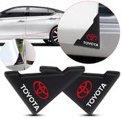 Защита углов двери TOYOTA 2шт РЕЗИНА! 45х58х47мм (скотч) Черные (противоударные чехлы) CH