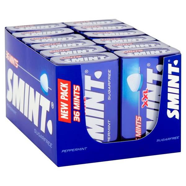 Драже Smint Tin Mint Flavor Peppermint коробка 36шт (35г) МЯТА перечная Без сахара! УЦЕНКА! - фото №2
