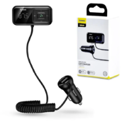 FM модулятор CCTM-E01 USB, MP3, 12-24В, microSD, AUX вход, USB зарядка 3,1А, Bluetooth 5.0 (Baseus) ПД 307958