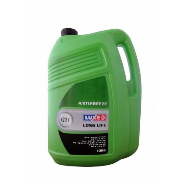 Антифриз G11 зеленый -40С 10кг (охлаждающая жидкость, тосол) (пр-во Luxoil) АХ 8222 - фото