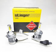 Лампа ксеноновая Н-4 35W/35W 5500K C9 12V LED  2шт (пр-во STINGER Корея) ПИР 52419