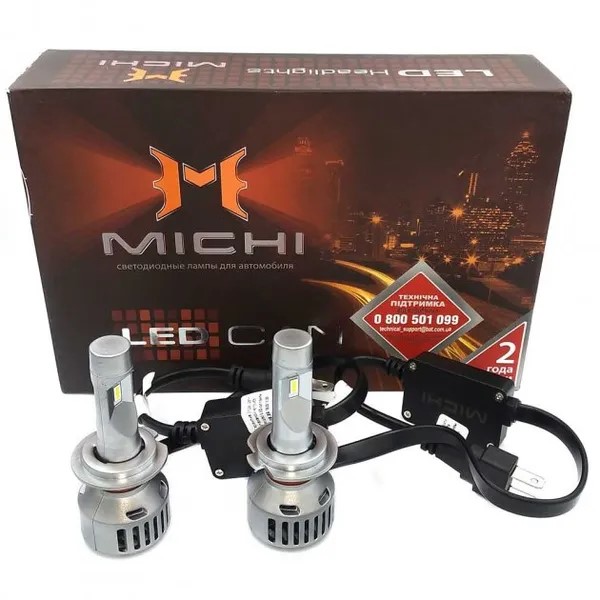 Лампа ксеноновая Н-7 35W, 35W 5500K 12V LED 2шт (пр-во MICHI Эмираты) ПИР 53913 - фото