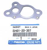 Прокладка перепускного клапана EGR MAZDA 6, CX-5 (после 2012г) OEM SH01-20-307 (пр-во Mazda) ВС VE