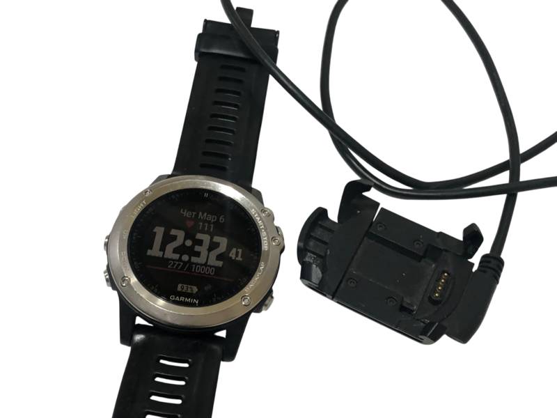 Смарт часы Garmin Fenix 3 HR (БУ) с зарядкой (3-осевой компас, альтиметр, барометр, TracBack, GPS) ВС - фото №8