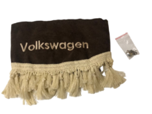 Штора в кабину VOLKSWAGEN 150х16см (перед+уголки) КОРИЧНЕВЫЙ велюр (3шт) (ламбрекен) (Завод) ВС