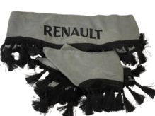 Штора в кабину RENAULT 150х16см (перед+уголки) СЕРЫЙ (3шт) (ламбрекен) (пр-во Завод) ВС