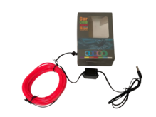 Подсветка в авто Холодный неон РОЗОВАЯ 5м, 12В, USB (с инвертором) (пр-во El Wire) ВС7