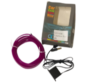 Подсветка в авто Холодный неон ФИОЛЕТОВАЯ 5м, 12В, USB (с инвертором) (пр-во El Wire) ВС7