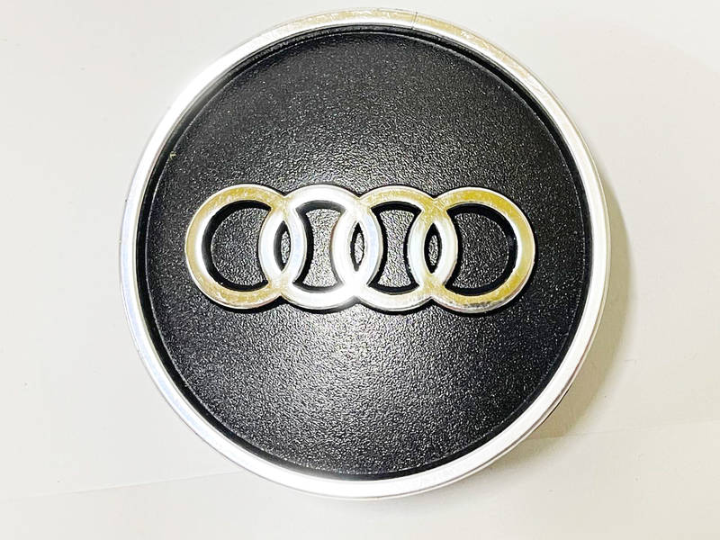 Колпачок заглушка в литые диски AUDI ф59-60мм посадочный ф55мм 1шт ЧЕРНЫЙ матовый (пр-во Завод) ВС4 - фото №2