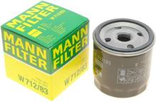 Фильтр масляный TOYOTA, LEXUS CHERY, FORD, VW, ZAZ (ф76x79 3/4-16 UNF) W712/83 (MANN) ВС4 VE О 4610148356