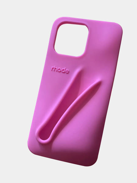 Чехол Rhode Lip для iPhone (11-16 модели) розовый (пр-во Завод) CH-ТЕСТ - фото №2