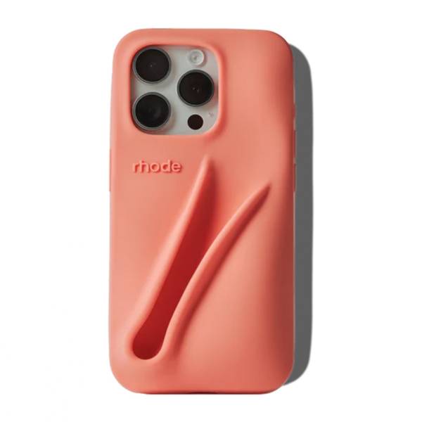 Чехол Rhode Lip для iPhone (11-16 модели) светло-оранжевый (пр-во Завод) CH-ТЕСТ - фото