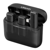 Микрофон петличный Ulanzi J12 для iPhone до 15-ой модели (порт Lightning) беспроводной черный СН