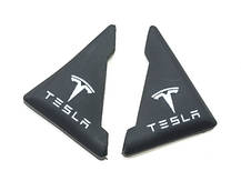 Защита углов двери TESLA 2шт черные усиленные 45х58х47мм РЕЗИНА (на скотче) (пр-во Завод) CH