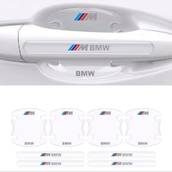 Защитные плёнки под дверные ручки BMW M 8шт (4 наклейки под ручки+4 на ручки) СИЛИКОН (Завод) СН