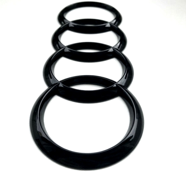 Эмблема задняя AUDI черная 216х71 мм (на скотче) OEM 4F08537422ZZ (пр-во Завод) СН - фото №5