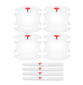 Защитные плёнки дверных ручек TESLA 8шт (4 наклейки под ручки+4 на ручки) СИЛИКОН (пр-во Завод) СН