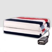Электроодеяло с USB подогревом 150х70см греет от повербанка 36V вольт 50W ватт (плед, одеяло) CH